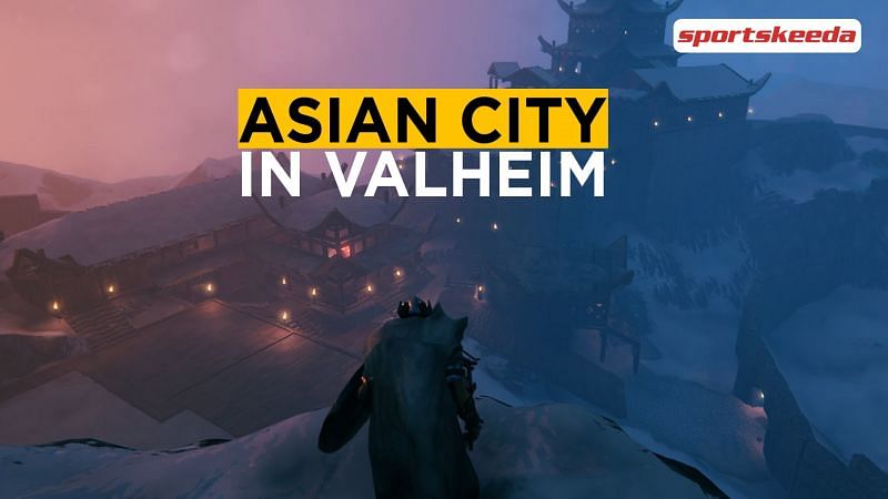 Asian-themed city in Valheim