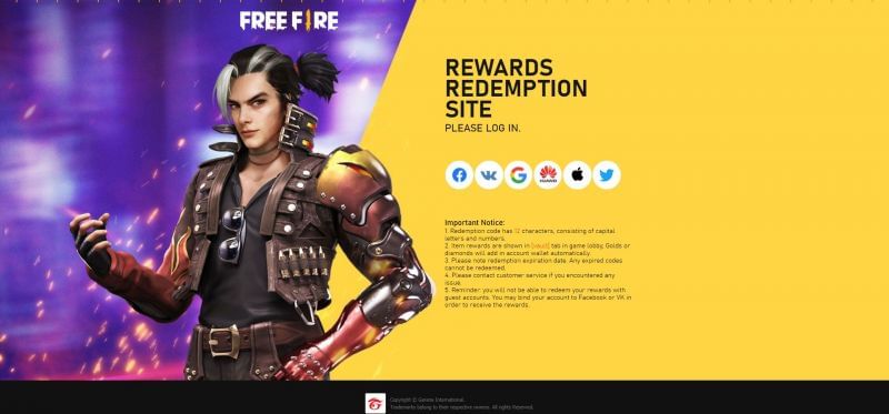 Free Fire Redeem Code For Today March 21st Free Diamond Royale Voucher