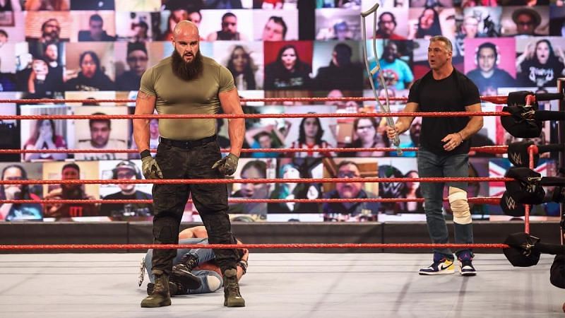 Braun Strowman and Shane McMahon