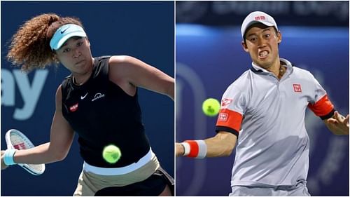 Naomi Osaka and Kei Nishikori