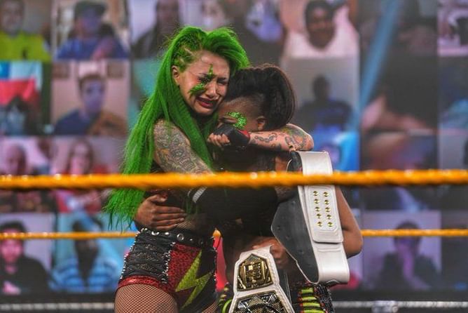 Shotzi Blackheart reacts to new WWE NXT Women's Tag Team titles [Exclusive]