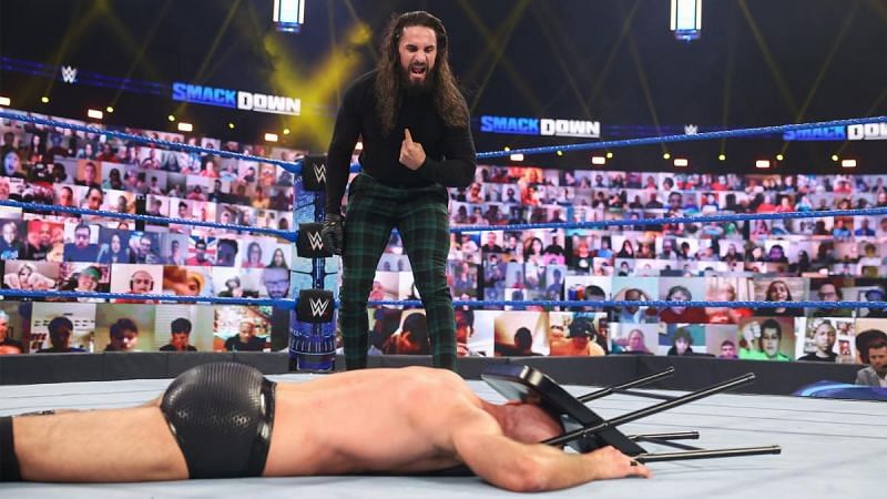 Seth Rollins destroyed Cesaro last week