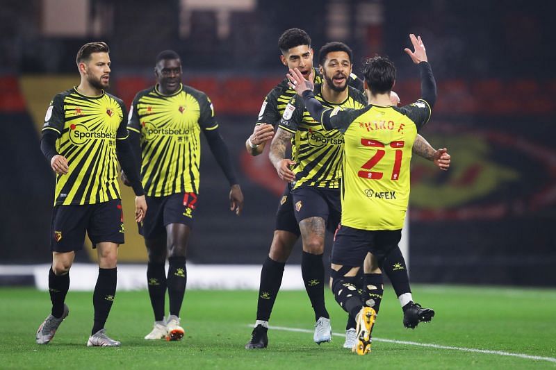 Watford beat Wycombe Wanderers in their last match in the Championship