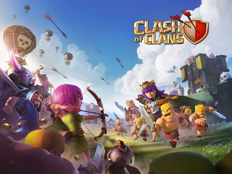 Clash of Clans is a freemium mobile strategy video game (Image via Wallpaper Cave)