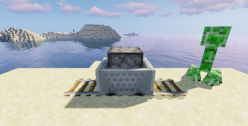 Shown: Minecart with Furnace (Image via Minecraft)