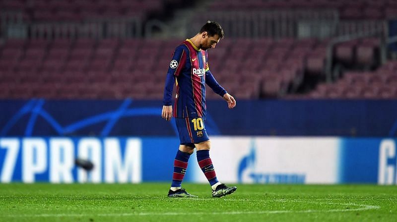 Lionel Messi failed to spark Barcelona against PSG in the first leg.