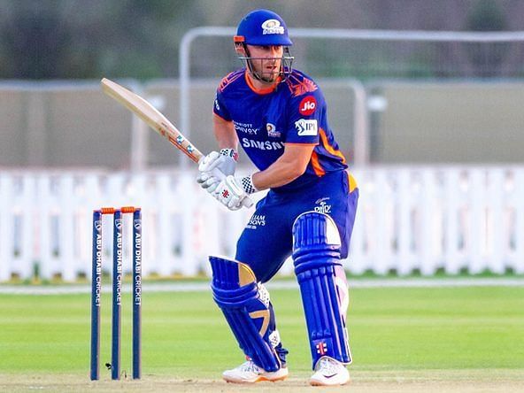 Chris Lynn got into the groove at the Reliance Corporate Park (Image courtesy: Mumbai Indians)