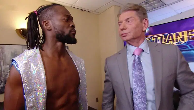 Kofi Kingston and Vince McMahon