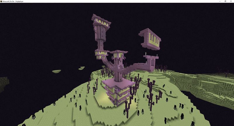 Minecraft end city (Image via bugs.mojang.com)