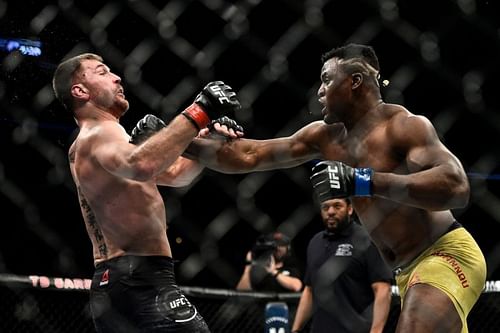 Francis Ngannou was unsuccessful in his first attempt to beat Stipe Miocic.