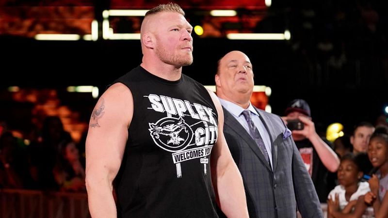 Brock Lesnar walks out to challenge Kofi Kingston on Smackdown