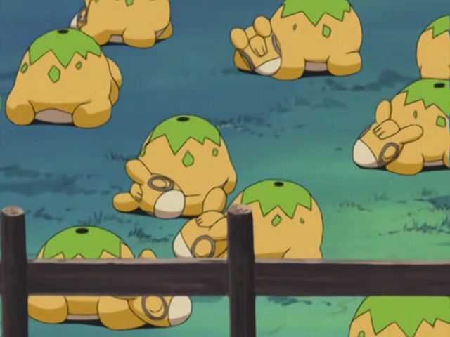 A sleeping herd of Numel (Image via The Pokemon Company)