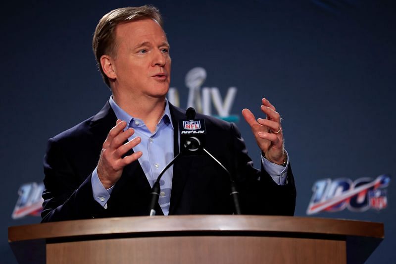 NFL Commissioner Roger Goodell Super Bowl Press Conference