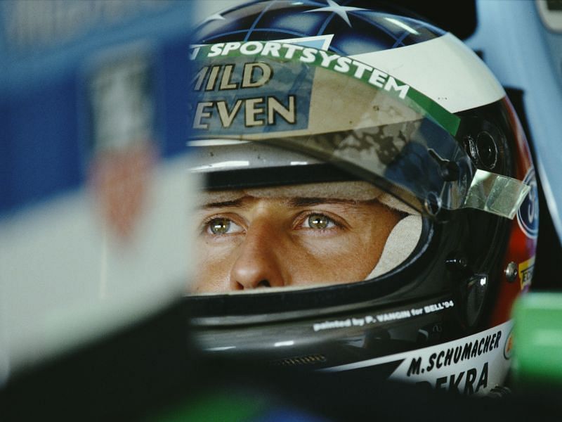 Schumacher was involved in controversies throughout the season. Photo: Pascal Rondeau/Allsport/Getty Images.