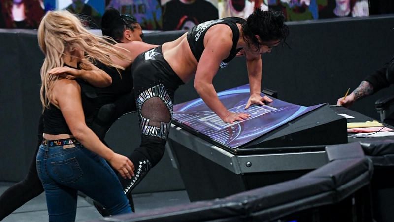 Natalya and Tamina brutalized Shayna Baszler on SmackDown last week