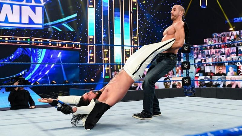 Seth Rollins and Cesaro, SmackDown (February 26th)