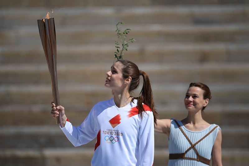 Olympic flame ceremony for Tokyo Olympics