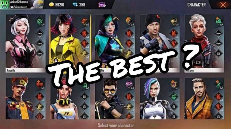 Garena Free Fire characters play an integral role in the battle royale as they can help determine the outcome of a match (Image via Sportskeeda)