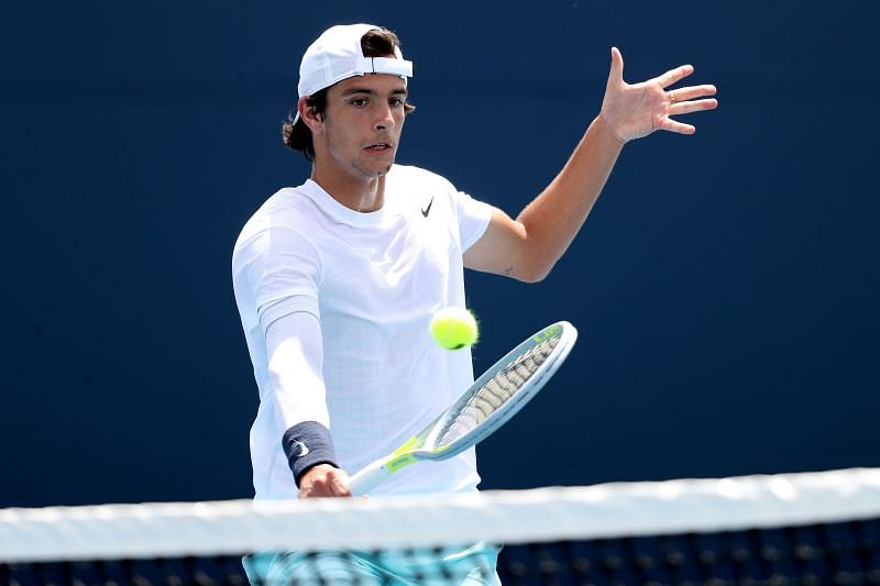 Lorenzo Musetti at the Miami Open in Miami Gardens, Florida