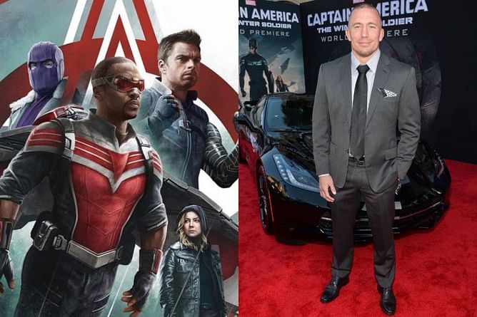 What role does UFC legend Georges St-Pierre play in the Marvel show 'The Falcon and the Winter Soldier'?