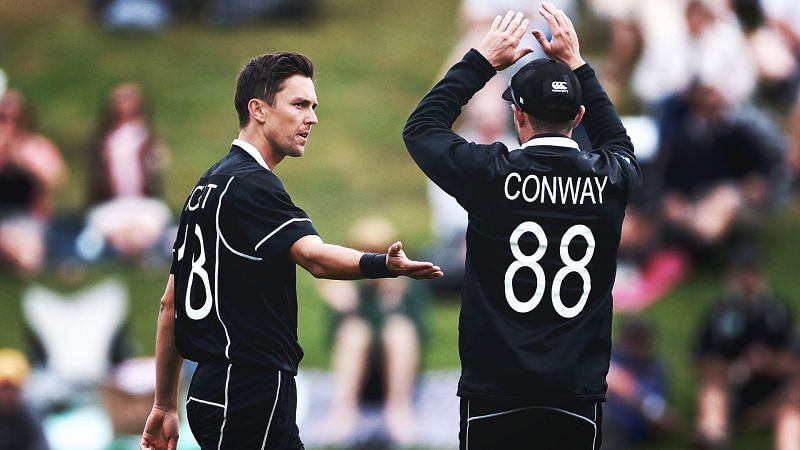 Trent Boult during the 1st ODI against Bangladesh in Dunedin