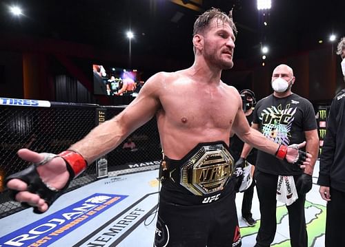 Stipe Miocic will defend the UFC heavyweight title this Saturday.