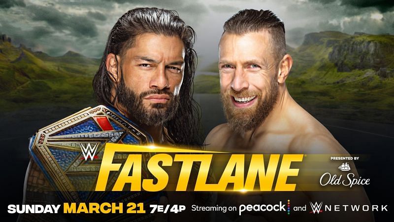 Roman Reigns will defend the Universal Championship against Daniel Bryan at Fastlane