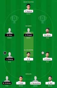 TIG vs ROY Dream11 Team - KCA President's Cup T20