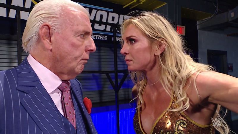 Charlotte & Ric Flair at WWE RAW