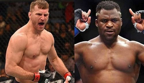 UFC 260 headliners Stipe Miocic (left) and Francis Ngannou (right)