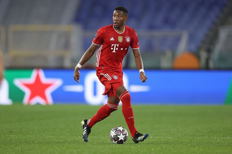 David Alaba in action for Bayern Munich