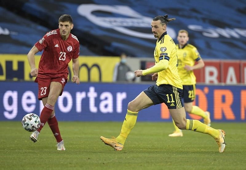 Ibrahimovic marked his Sweden return with an assist as his team beat Georgia on the opening day