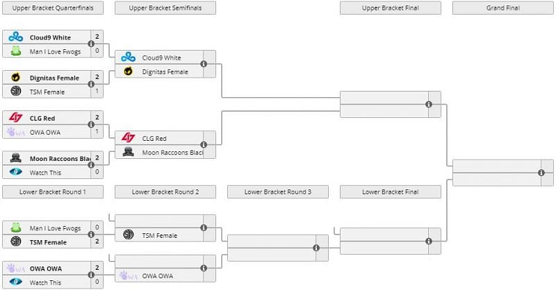 Tournament bracket (Screengrab from Liquipedia)