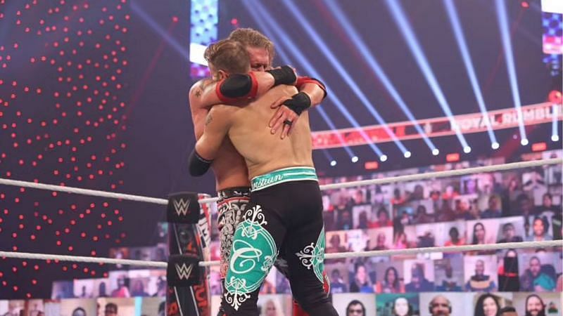 Edge &amp; Christian recently reunited during the Men&#039;s 2021 Royal Rumble match