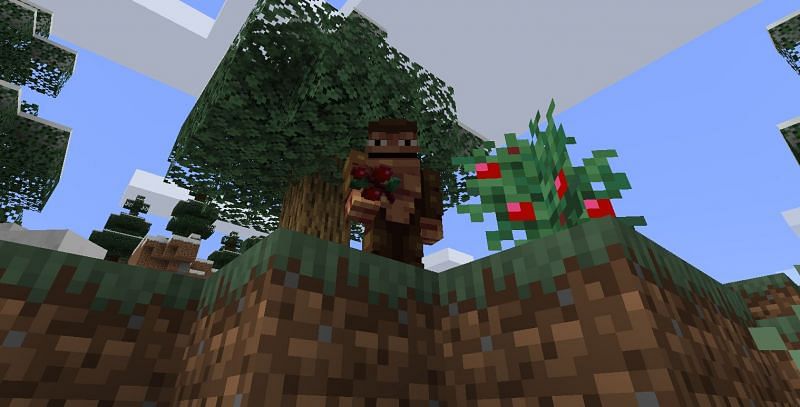 A Sweet Berry is primarily used as food (Image via Minecraft)