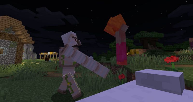 Shown: A Golem beating up a Zombie (Image via Minecraft)