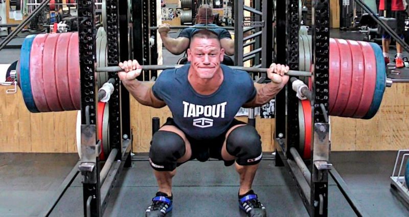 John Cena pulling some serious weights