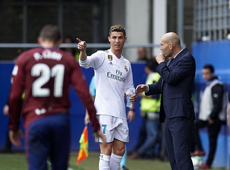 Cristiano Ronaldo and Zinedine Zidane