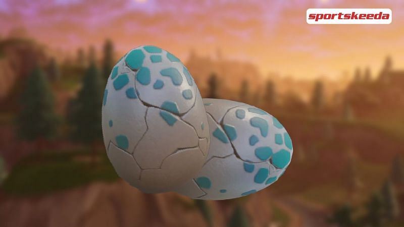 Dinosaur eggs in Fortnite season 6 (Image via Sportskeeda)