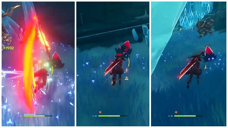 The first three Scarlet Quartz for the Entombed City Outskirts shard (Image via Gamers Heroes, YouTube)