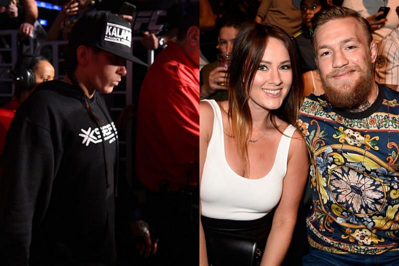 Cat Zingano and Conor McGregor at UFC 184