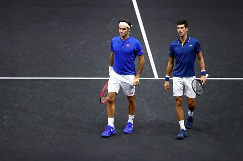 Roger Federer and Novak Djokovic