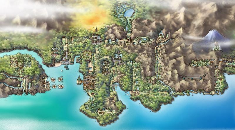 The Johto Region (Image via Game Freak)