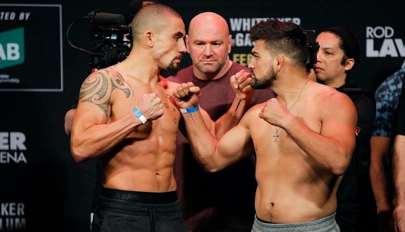 Robert Whittaker (left); Kelvin Gastelum (right)