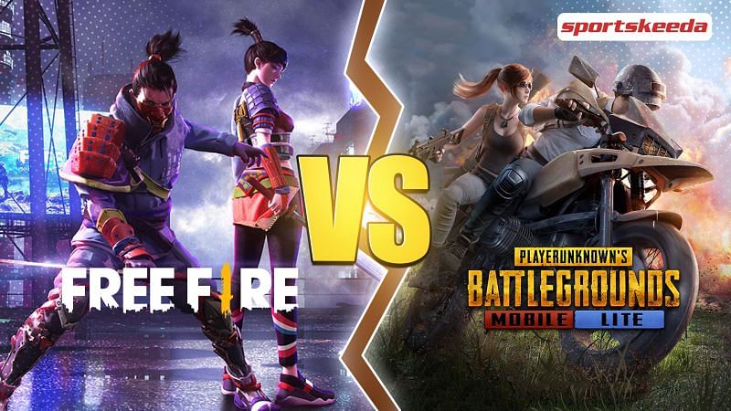PUBG Mobile Lite vs Free Fire comparing the maps and gameplay modes in March 2021 (Image via Sportskeeda)