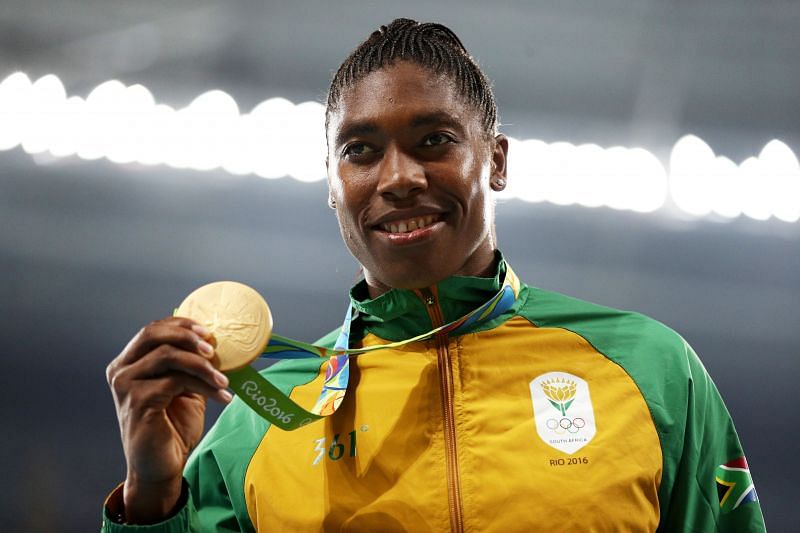 Gold medalist Caster Semenya at the Rio 2016 Olympic Games