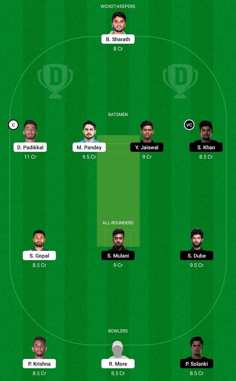 KAR vs MUM Dream11 Tips - Vijay Hazare Trophy