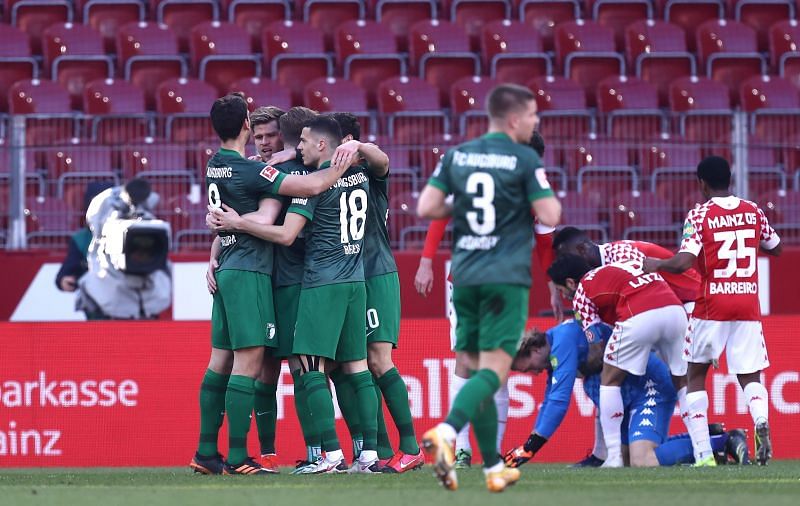 Augsburg beat Mainz 1-0 in their last Bundesliga game