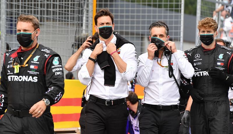 Mercedes might have won but they are wary of the threat from Mercedes. Photo: Clive Mason/Getty Images