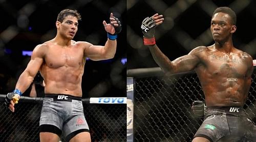 Paulo Costa (left); Israel Adesanya (right)